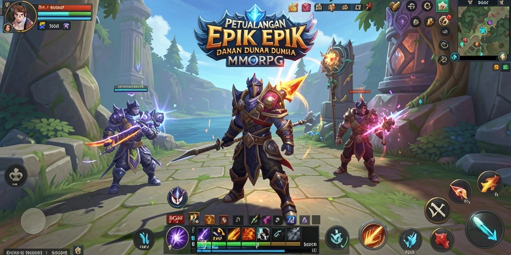 Gameplay seru di dunia MMORPG yang penuh tantangan.
