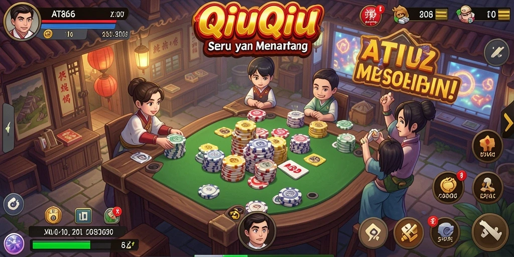 Skrinsut gameplay AT866 dengan aksi seru QiuQiu.
