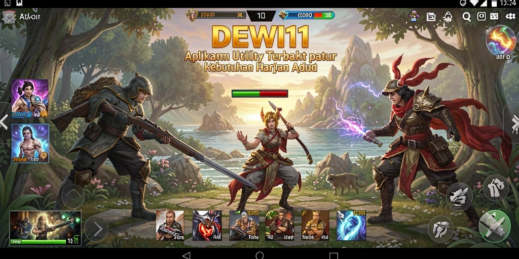 Tampilan antarmuka DEWI11 yang intuitif dan mudah digunakan.