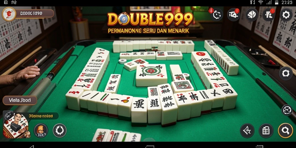 Gameplay seru Mahjong di DOUBLE999 dengan grafik menawan.