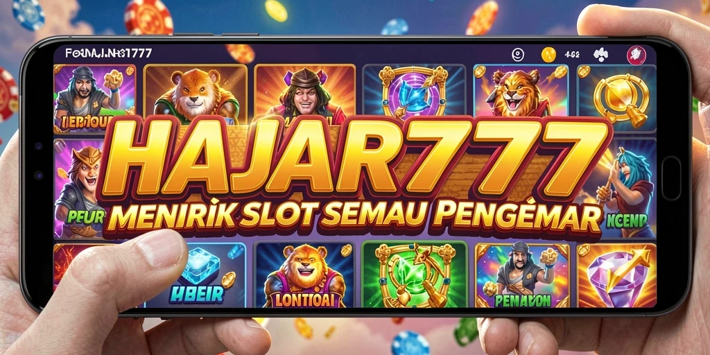 Tampilan gameplay seru di HAJAR777 dengan mesin slot yang mengasyikkan.