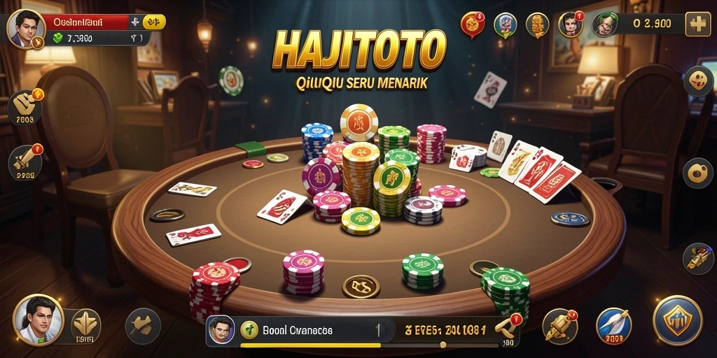 Tampilan gameplay menarik dari HAJITOTO dalam bermain QiuQiu.