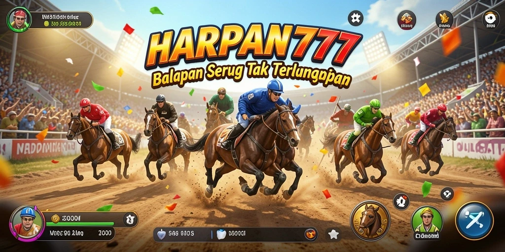 Tampilan menarik saat balapan di HARAPAN777.