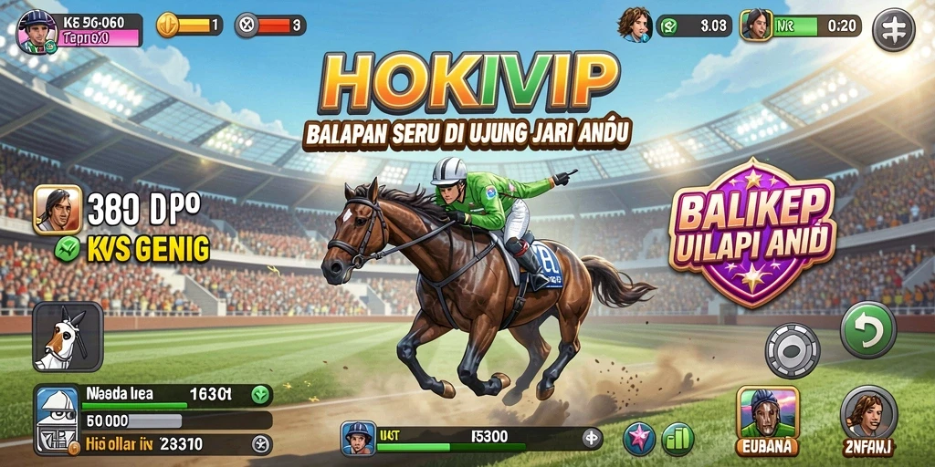 Gameplay HOKIVIP menampilkan aksi balapan yang mendebarkan dan grafis yang menakjubkan.
