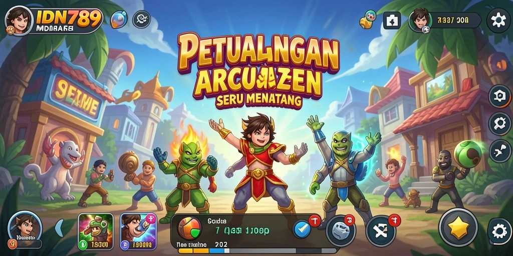 Tampilan gameplay IDN789 yang penuh aksi dan warna.