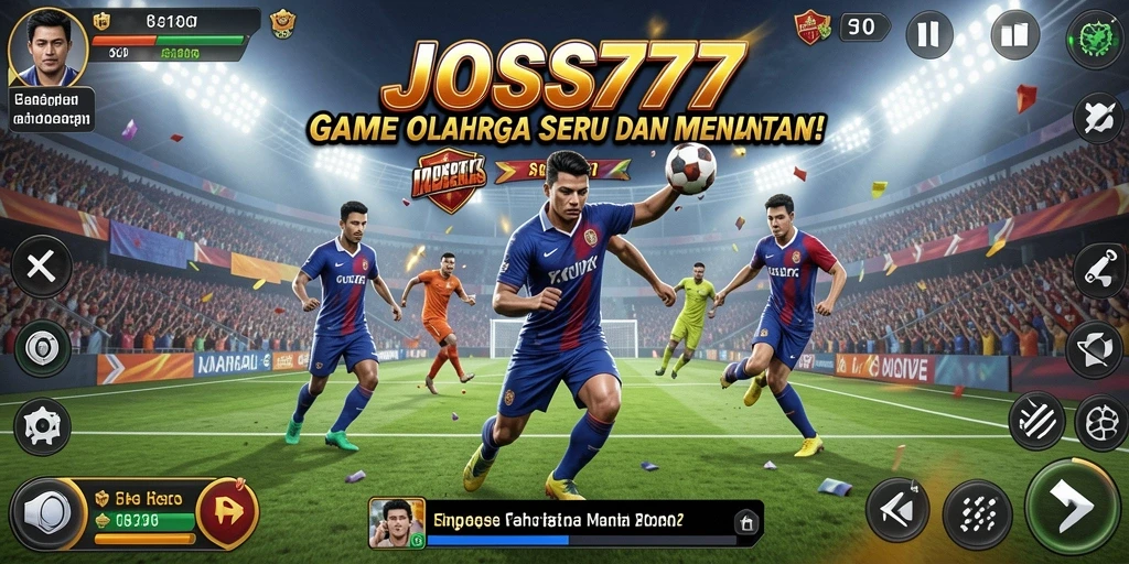 Tampilan seru dari gameplay olahraga JOSS777 yang mendebarkan.