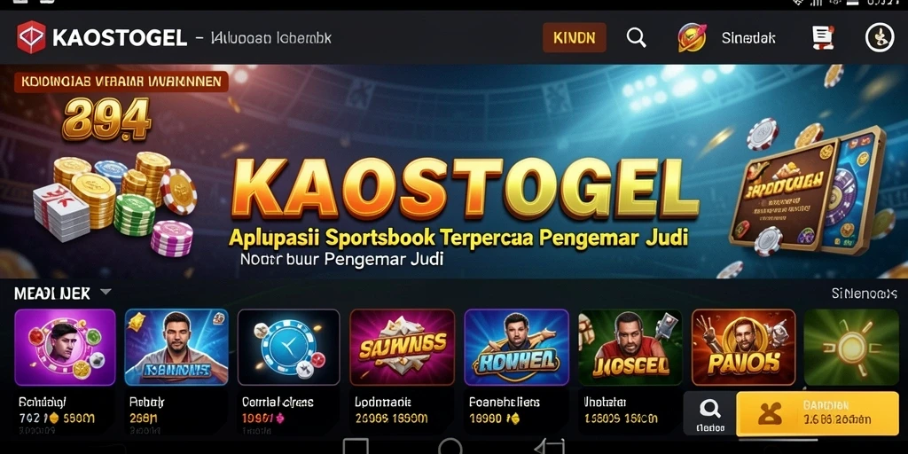 Tampilan menarik dari gameplay KAOSTOGEL dalam taruhan olahraga.
