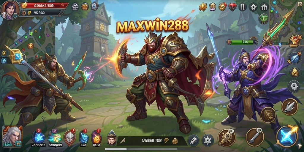 Tampilan seru gameplay SLG di MAXWIN288.