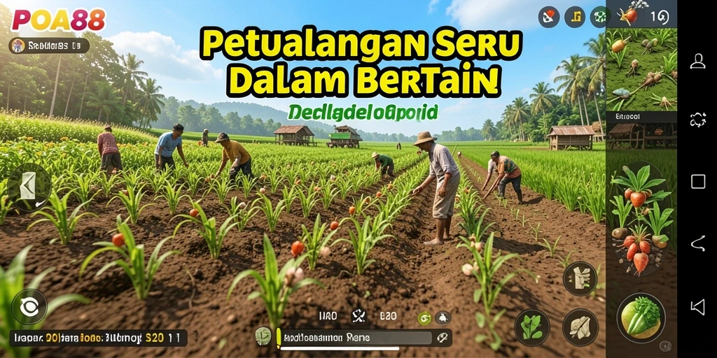 Tampilan seru dalam permainan Farming POA88 yang penuh warna.