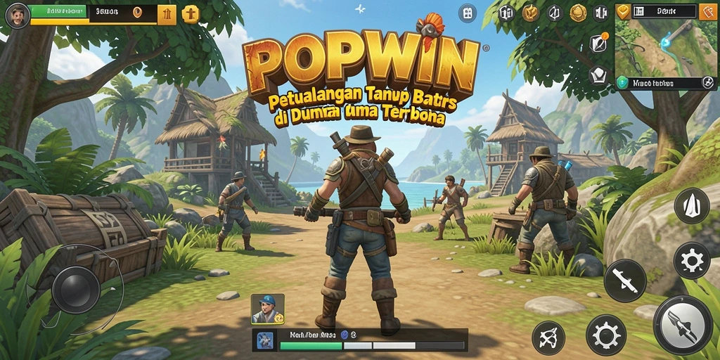 Gameplay seru di dunia terbuka POPWIN dengan grafis memukau.