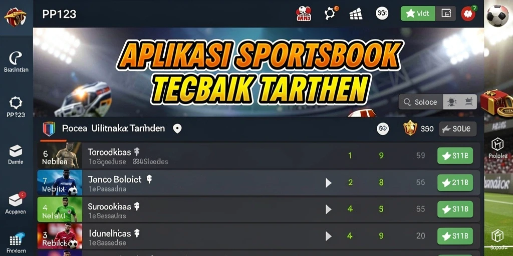 Tampilan antarmuka PP123 yang menarik dan interaktif untuk taruhan.