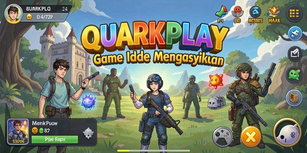Tampilan gameplay QUARKPLAY yang menarik dan mengasyikkan.