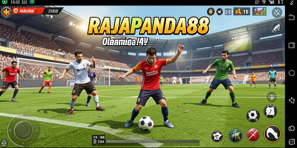 Tampilan gameplay seru dalam RAJAPANDA88 dengan karakter yang bergerak dinamis.