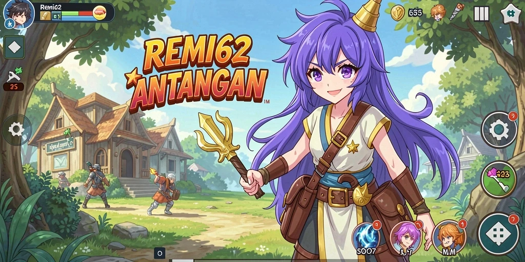 Gameplay dinamis dengan karakter anime favorit.