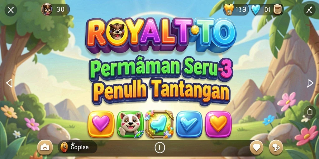 Gameplay seru dari ROYALTOTO dengan elemen warna-warni.