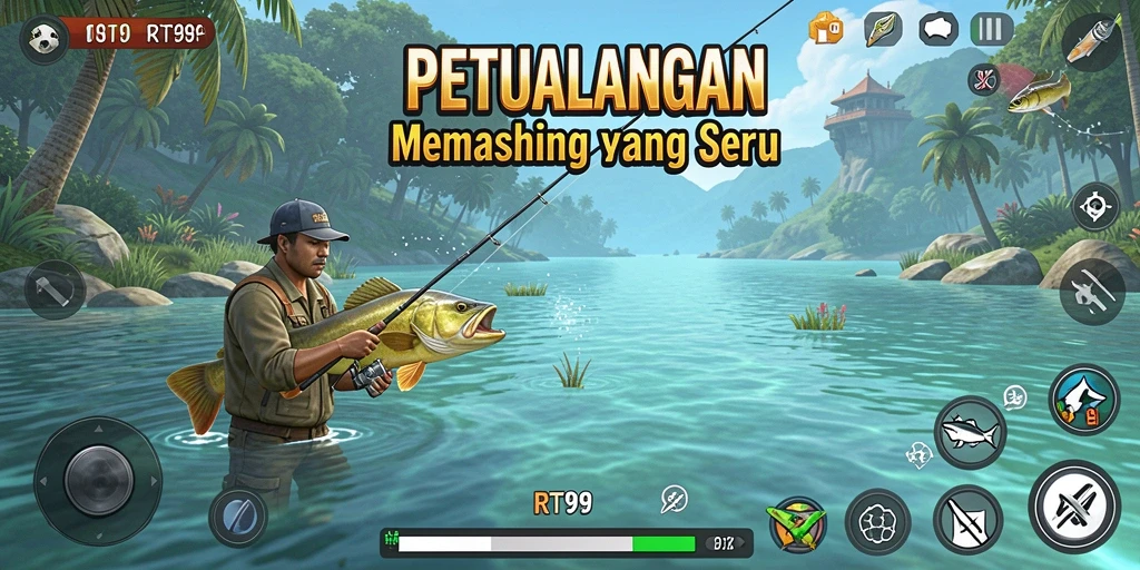 Tangkapan ikan yang mengesankan dalam gameplay RT99.