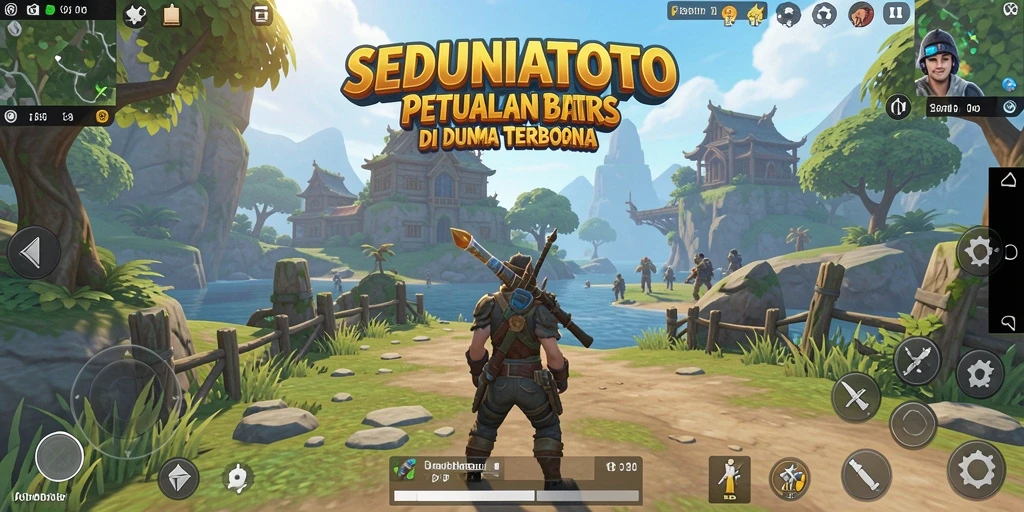Tampilan gameplay SEDUNIATOTO yang memukau dalam dunia terbuka.