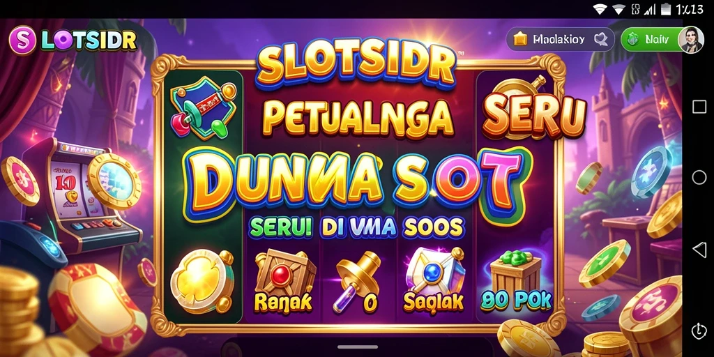 Tangkapan layar gameplay SLOTSIDR menampilkan dunia petualangan yang mengasyikkan.