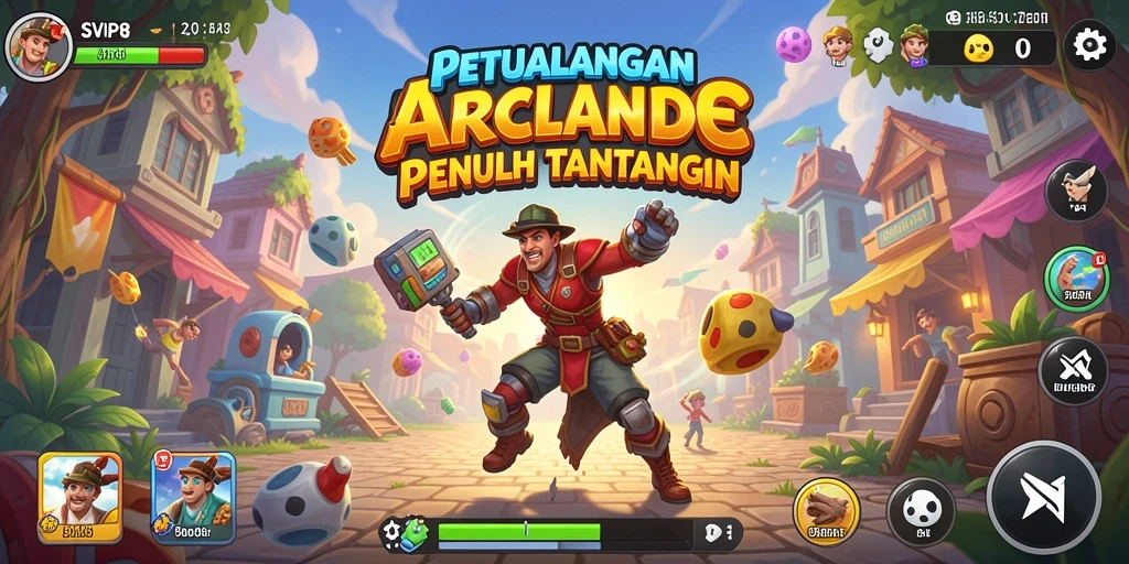 Tangkapan layar gameplay SVIP8 menampilkan serunya petualangan arcade.