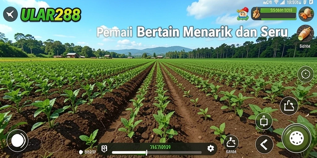 Screenshot ULAR288 menunjukkan aktivitas seru di kebun.