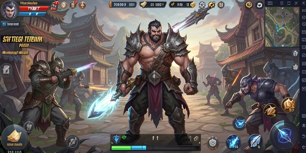 Tampilan gameplay YYBET dengan aksi strategi mendebarkan.